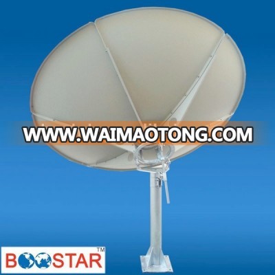 C/KU band 2.4m satellite dish/tv/TX/RX/TVRO antenna & receiver